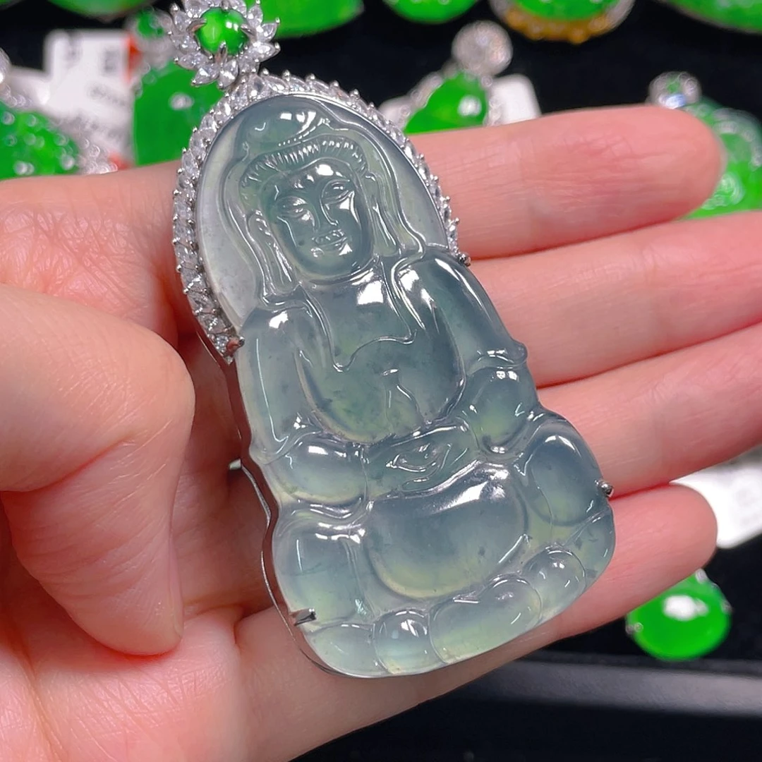 翡翠未镶嵌吊坠(不含链)