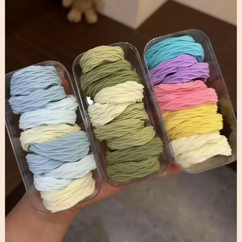 巨耐用高马尾盒装精品发绳头绳皮筋扎发2025新款超柔软高弹力