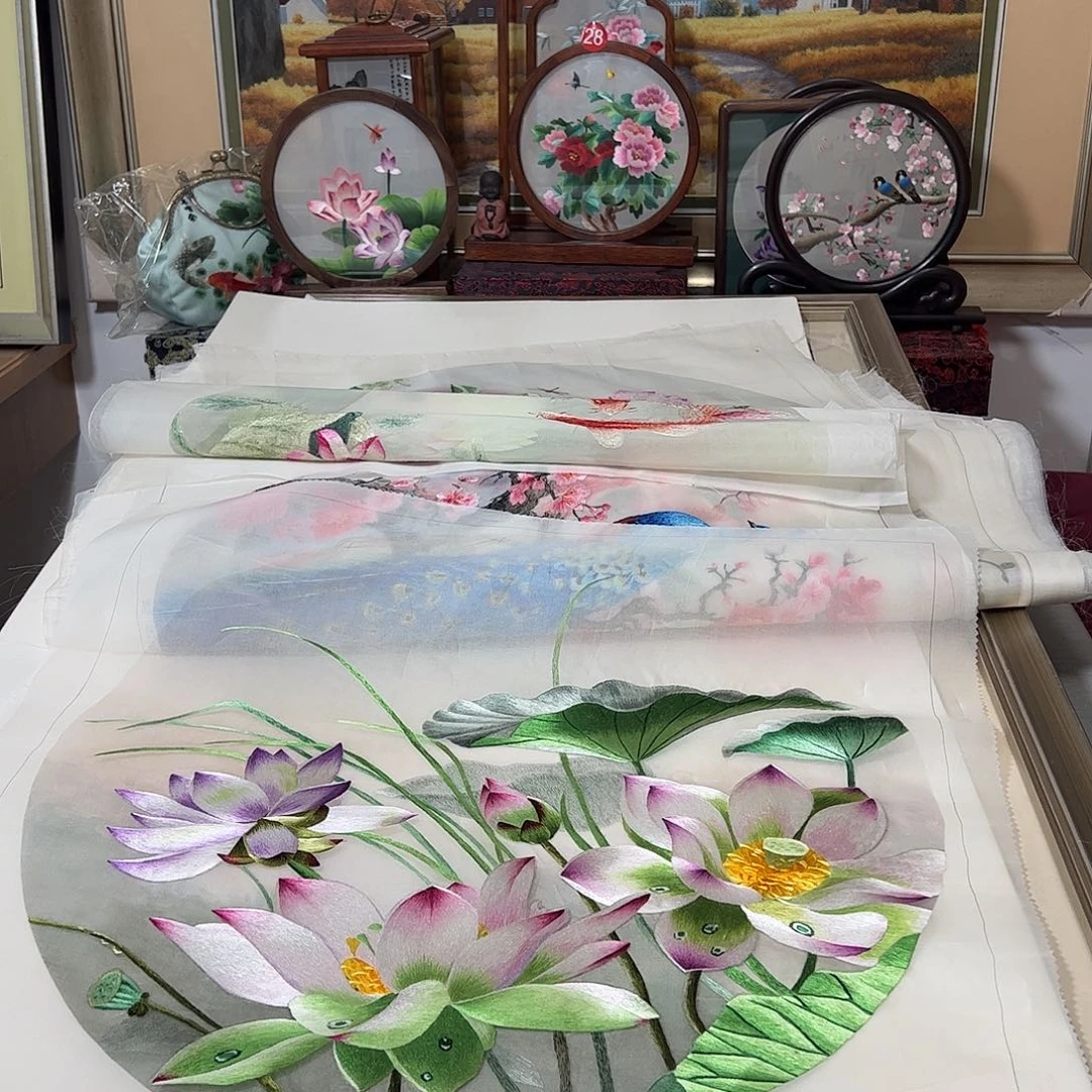 刺绣纯手工刺绣画