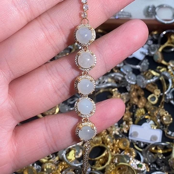 翡翠未镶嵌戒指翡翠首饰未镶嵌戒指78