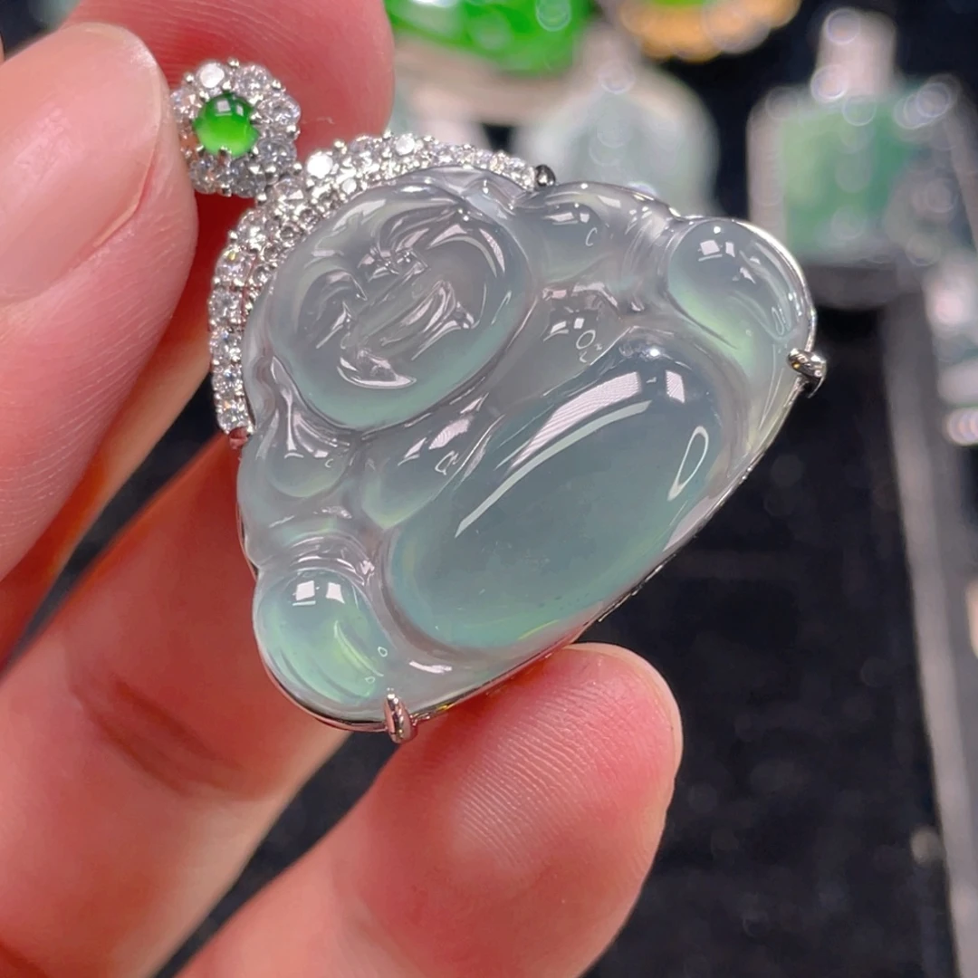 翡翠未镶嵌颈饰6，