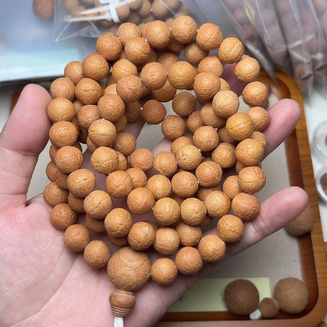 凤眼菩提手串精品正圆108长串1.2新籽