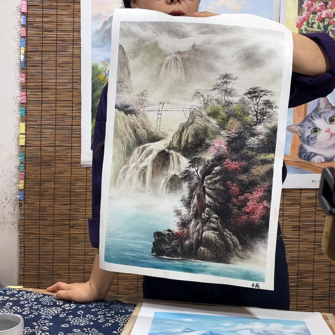 油画薇爽恭喜竞拍成功