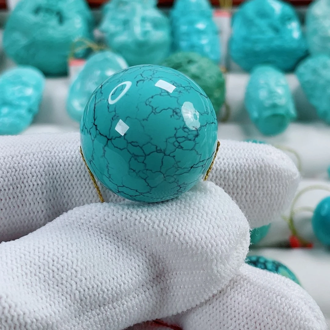 绿松石未镶嵌车挂