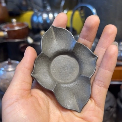 蜜安罐瓷香炉锡茶则