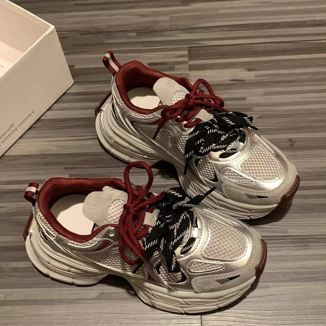 【CBMT旗舰店】MEIGUI 是我心动的老爹鞋了！复古红真的好高级～