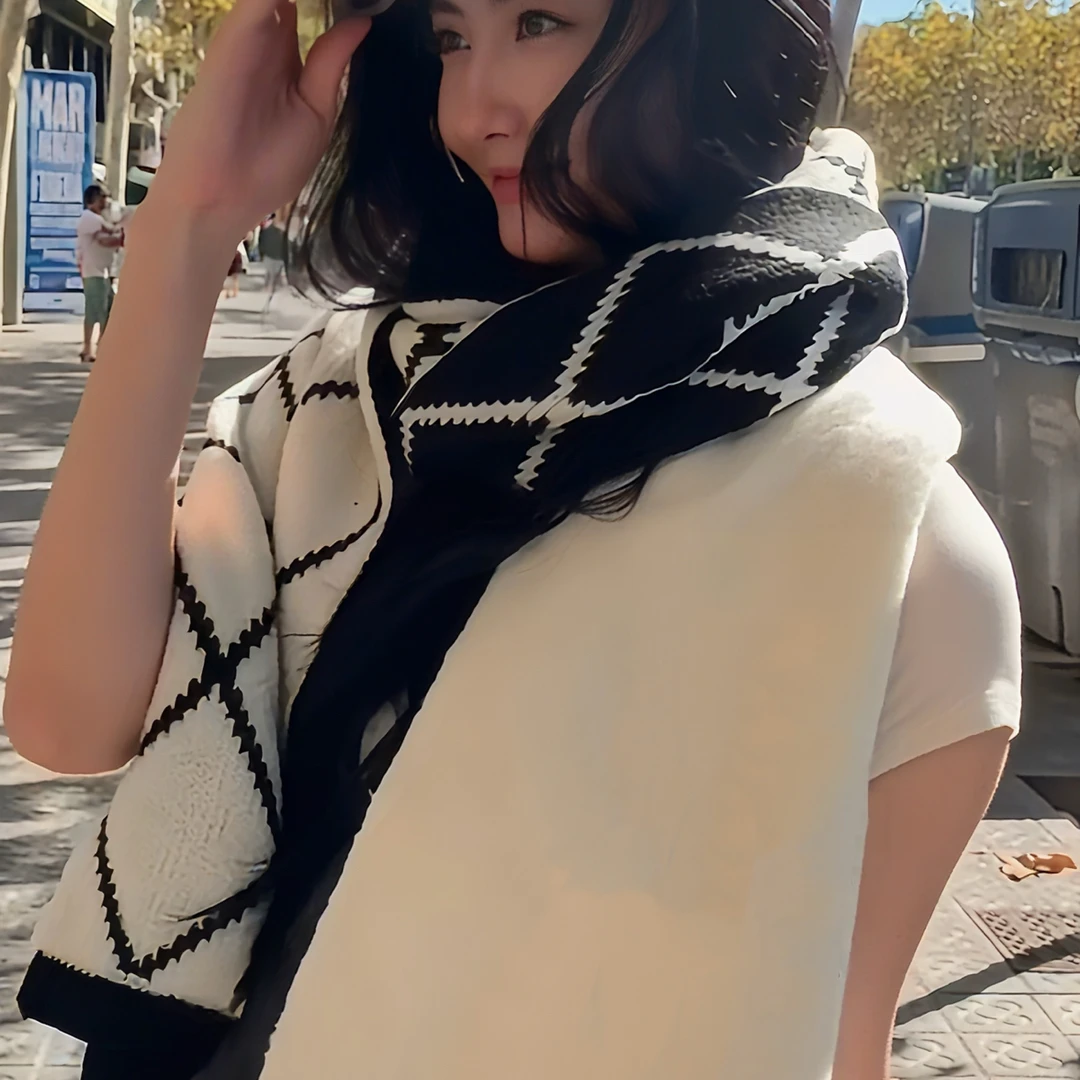 【香喷喷高版本】秋冬围巾氛围感针织羊绒百搭