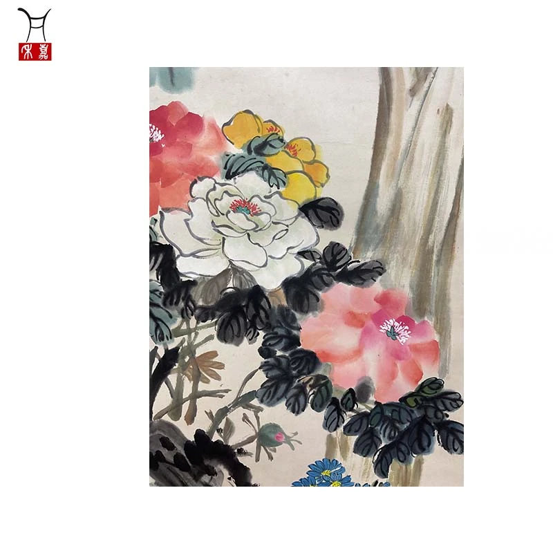 K1008花卉立轴96x43/3.7平尺