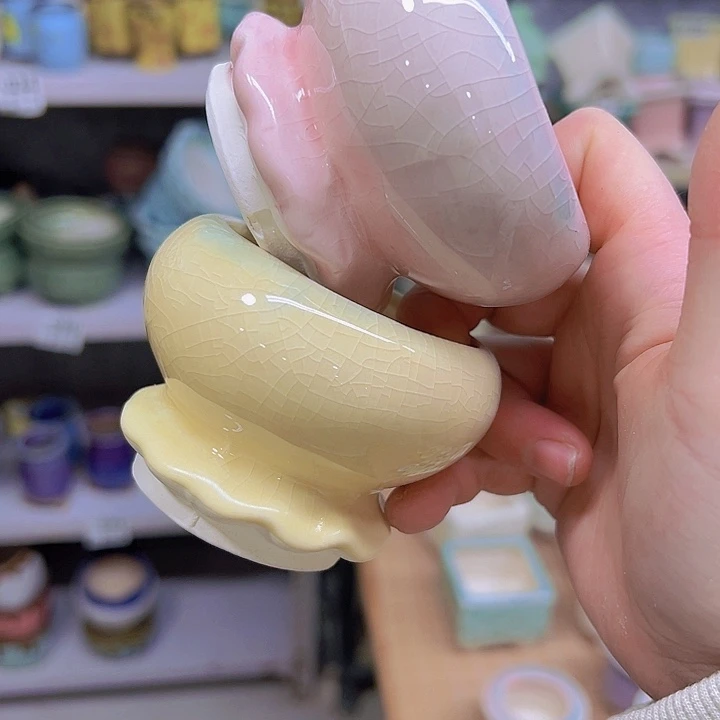 红陶陶瓷花盆当场满12包邮