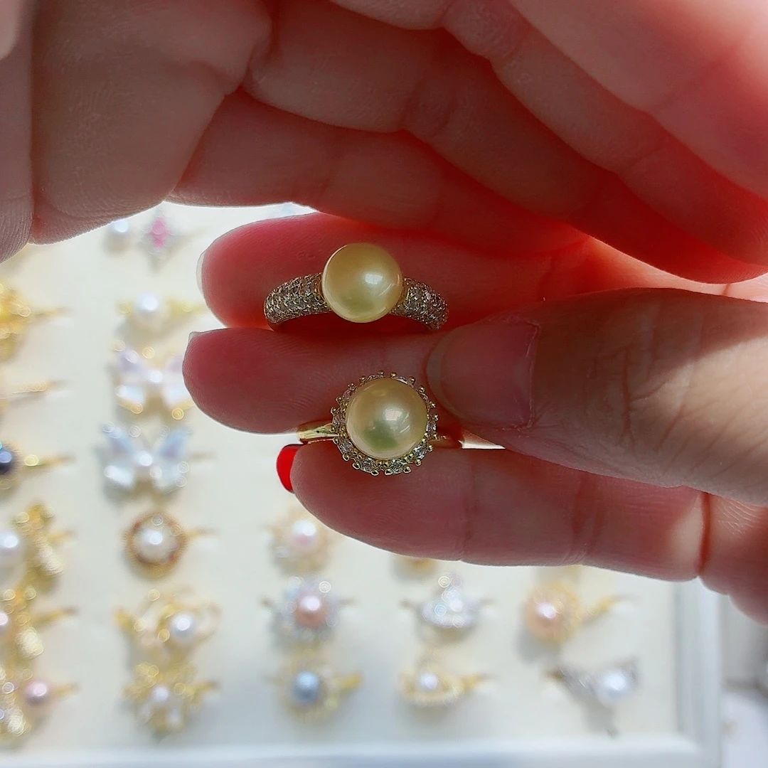 合金耳饰淡水珍珠