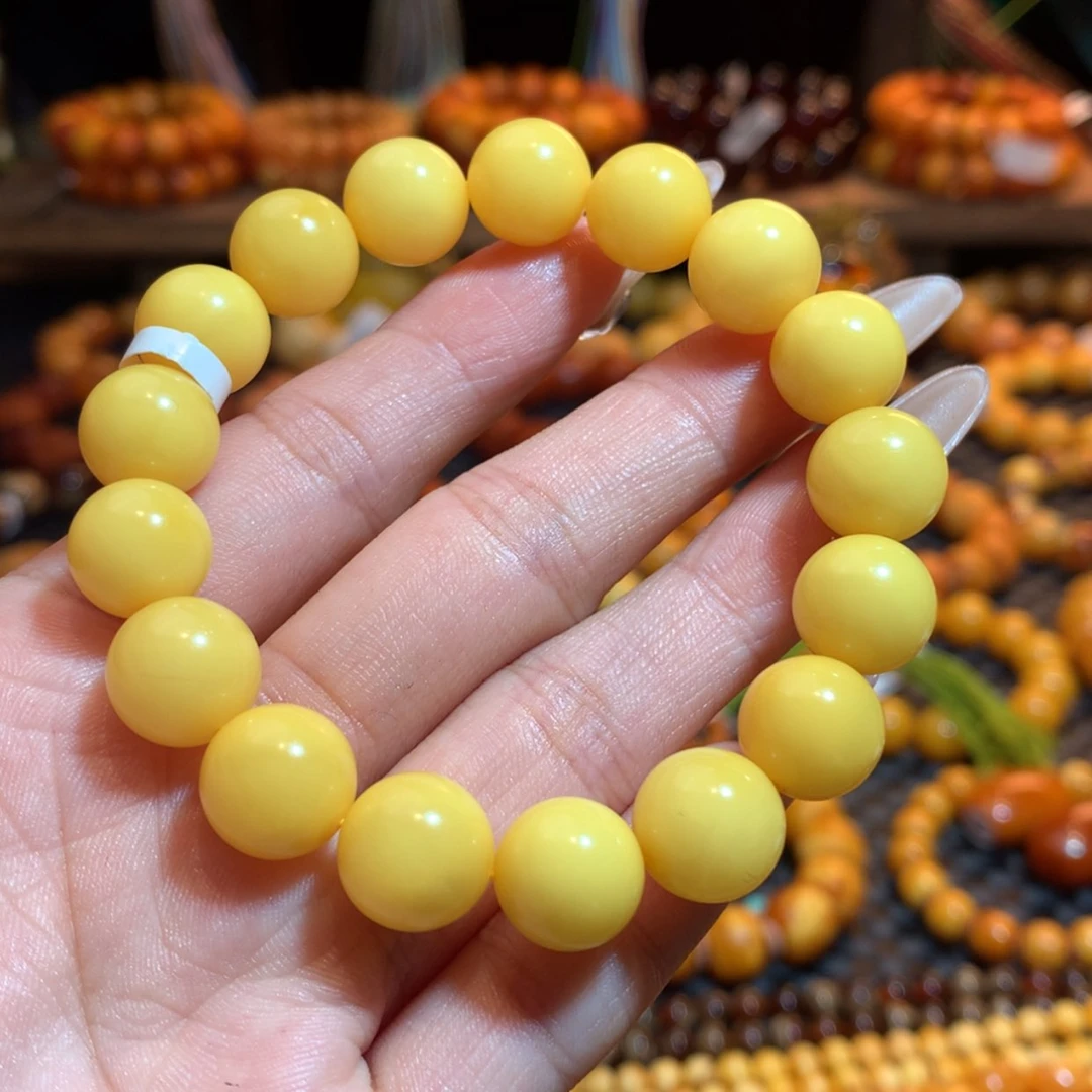 【闪购商品】手链琥珀未镶嵌小*花蜜蜡