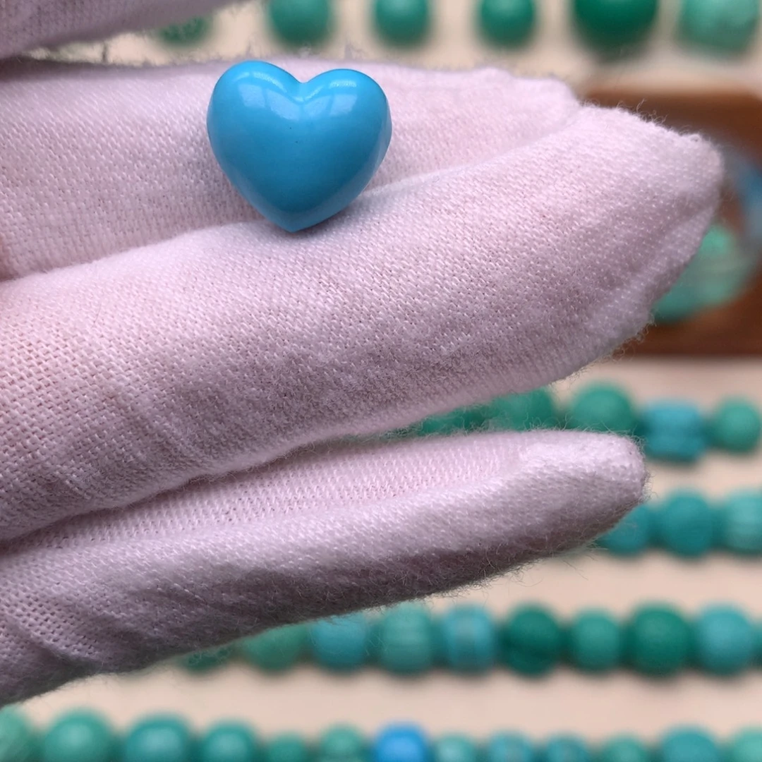 手工精品蓝色爱心卡11.8