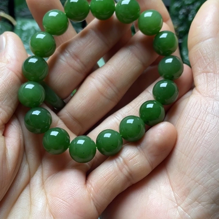 和田玉（碧玉）手链未镶嵌