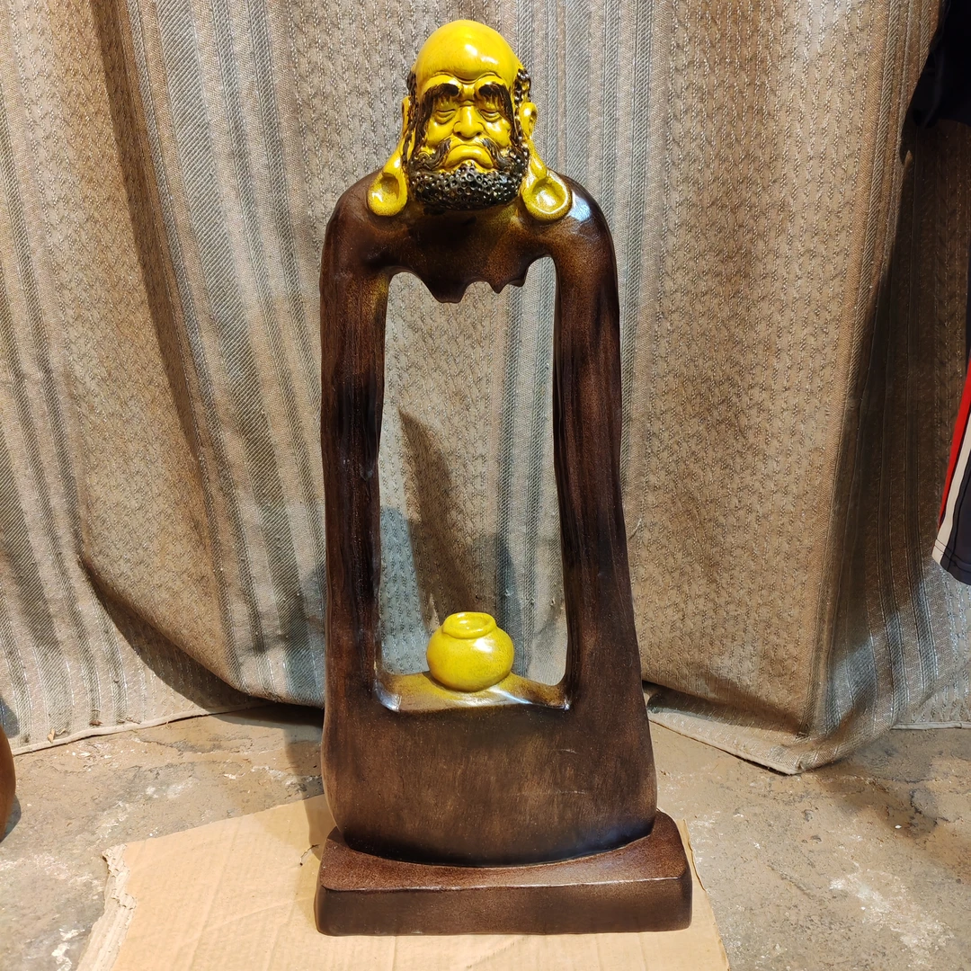 香樟木作品 ，达摩祖师