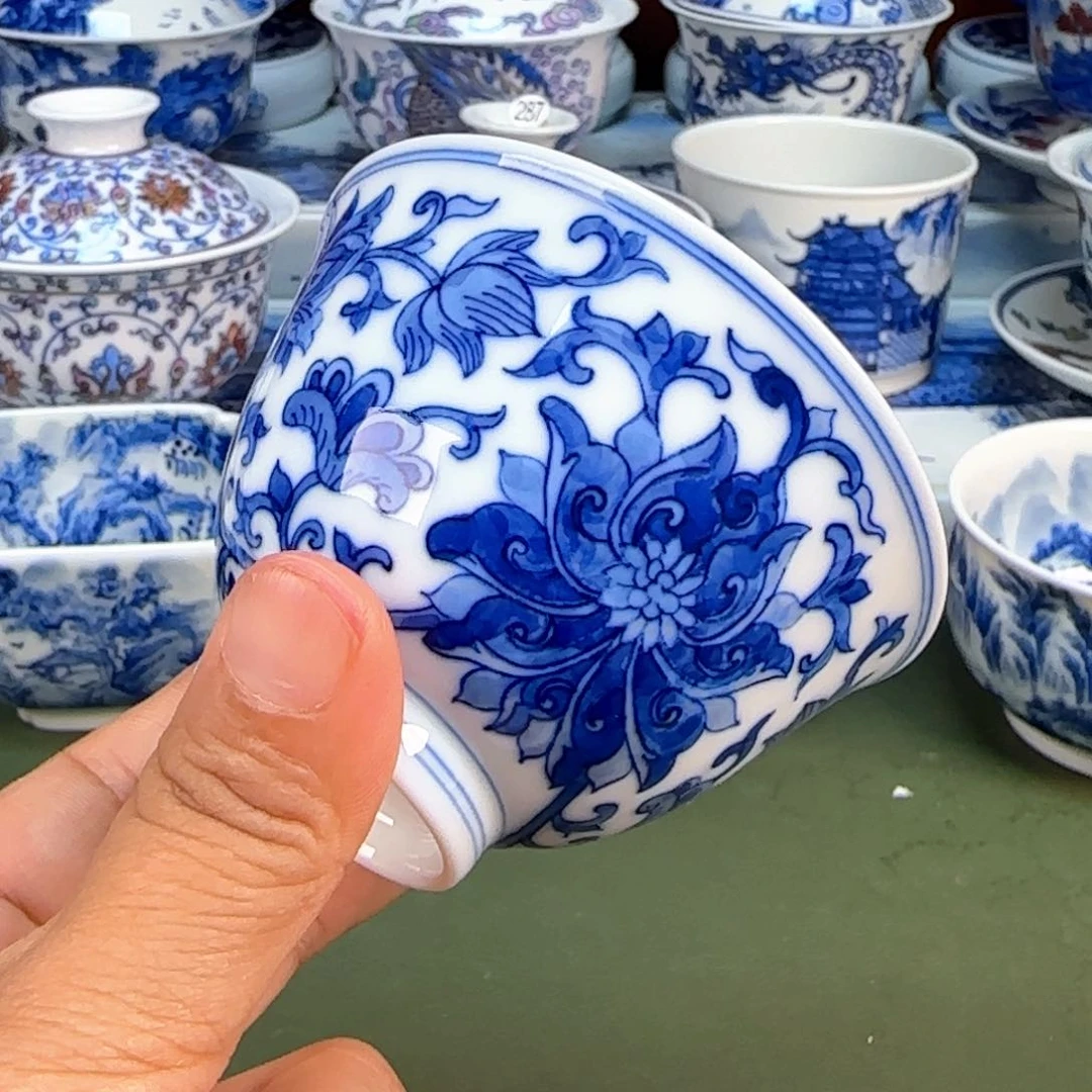 景德镇纯手绘茶具圆圆267