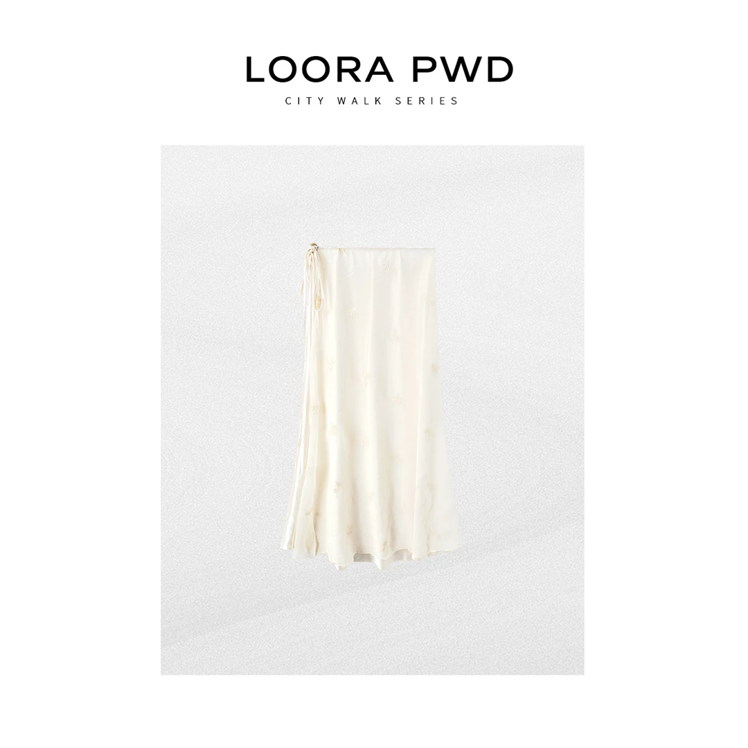 LOORAPWD/罗拉密码 2025刺绣款时尚半身裙25CJBF0093Y