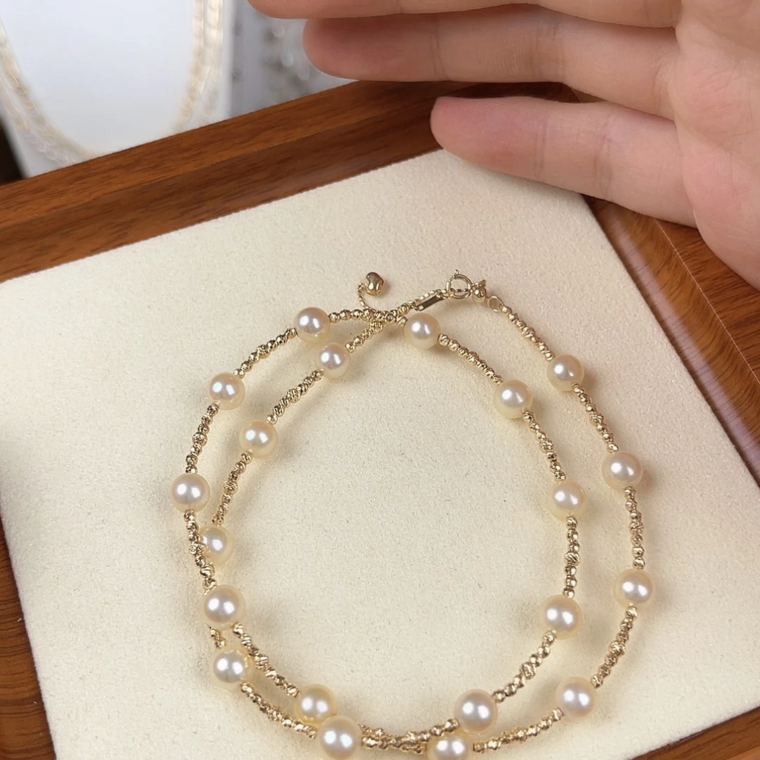 海水珍珠18K金镶嵌颈饰