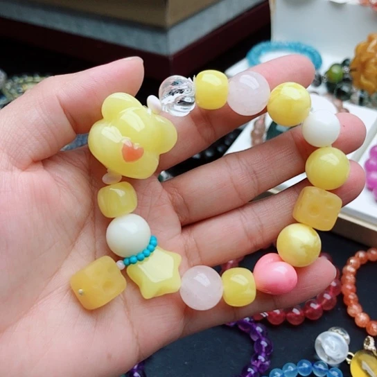 手链烟晶银S925镶嵌