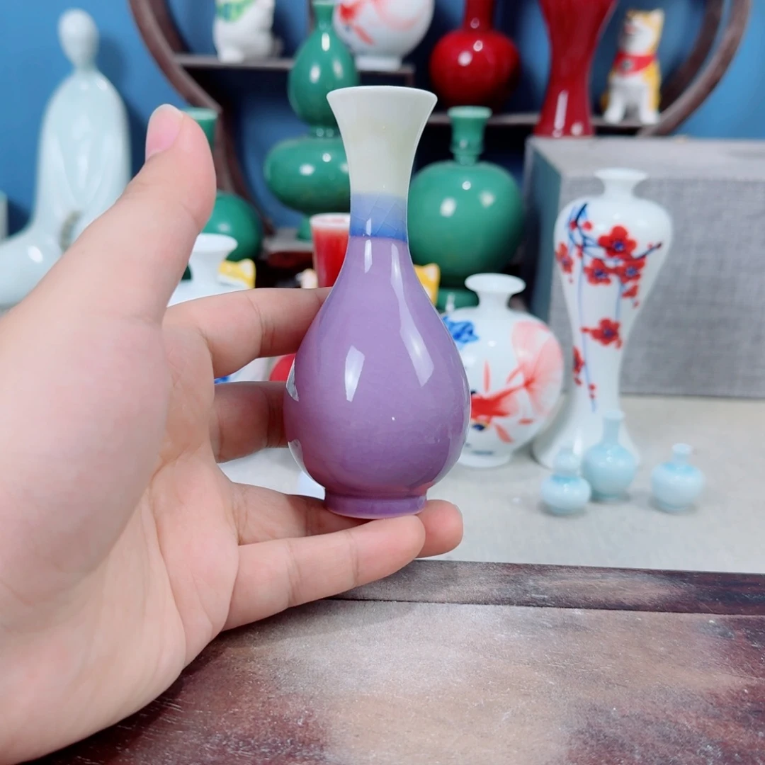 陶瓷手工小花器摆件