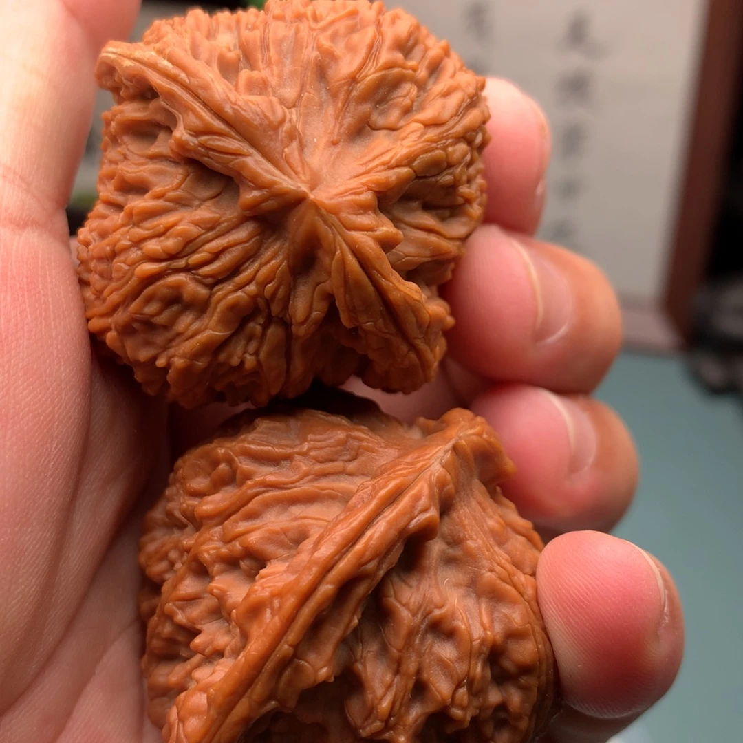雪***豹把件文玩核桃南疆29