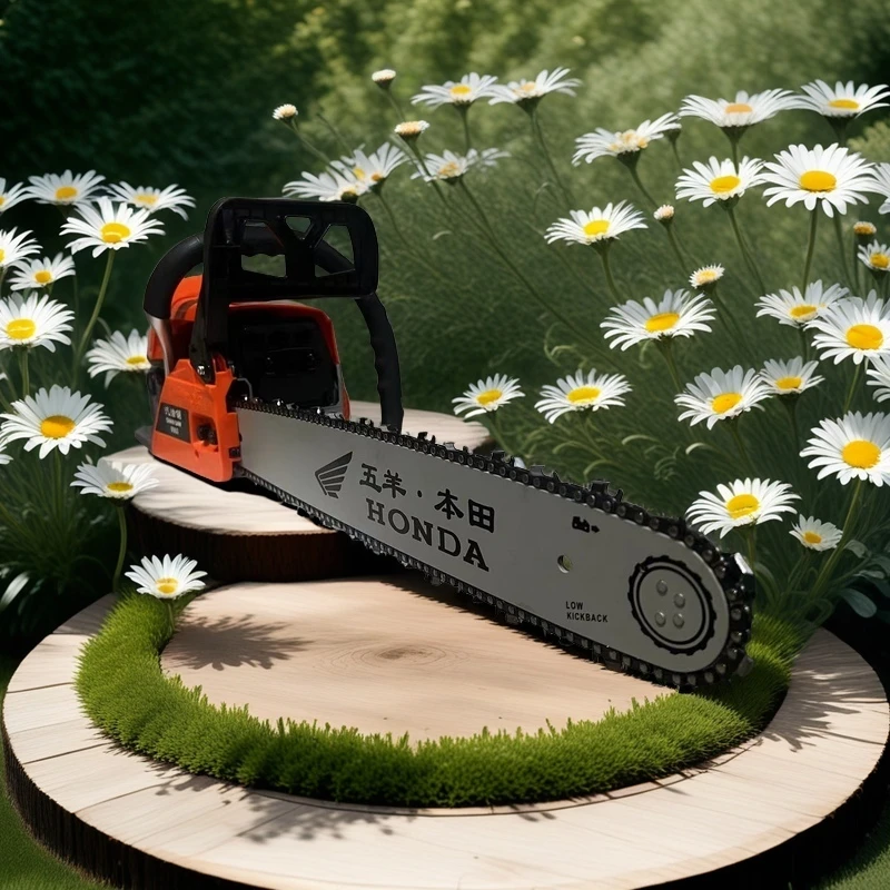 二进口大功率20寸锋利耐用油锯砍断树木100小时，轻松满足锋利需求