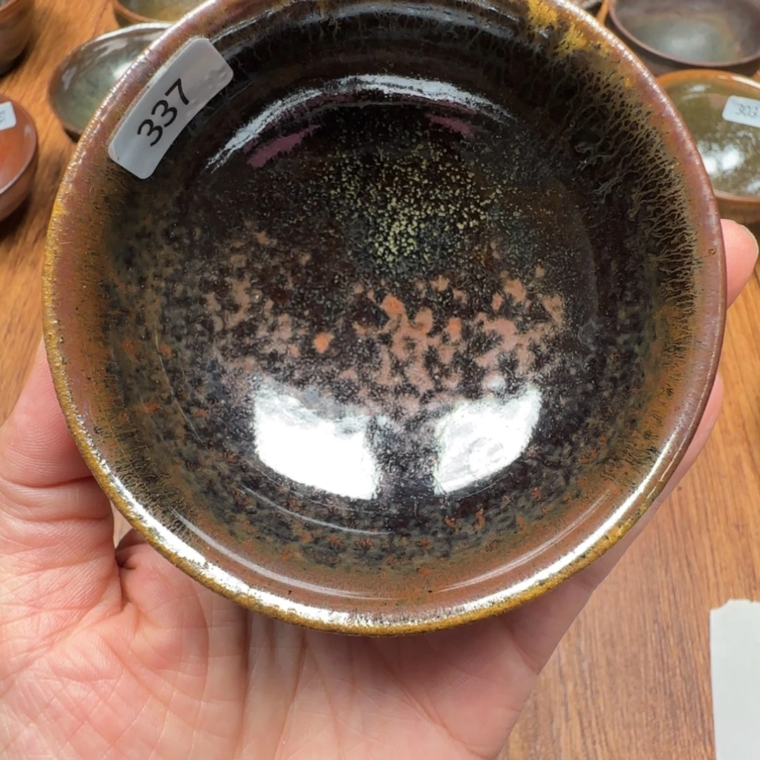 柴烧建盏茶盏茶杯337