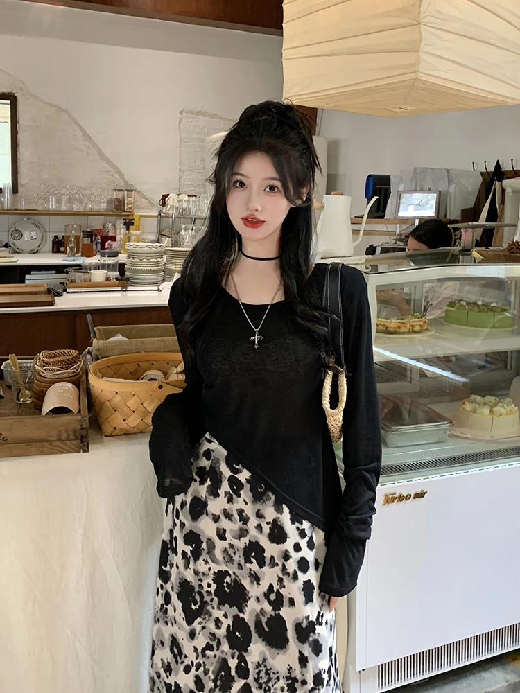 3554（单件防晒外搭）大码女装时尚休闲百搭防晒上衣外搭T恤2680