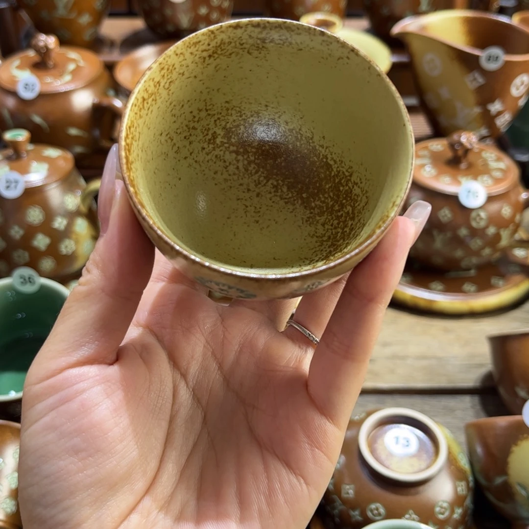 晨***煦草木灰宝相花手工杯 1