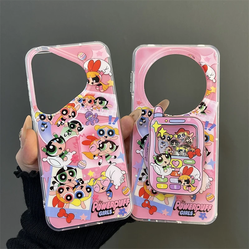 飞天小女警磁吸支架适用华为mate70/60pro+手机壳pura70pro链条女