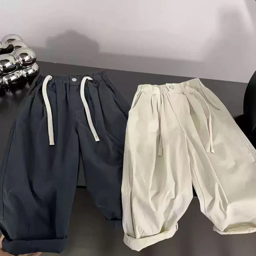 2025儿童夏季爆款时尚休闲百搭宽松潮流中童运动男童裤子