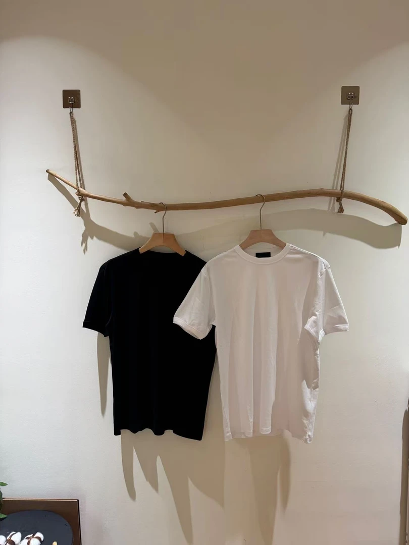 【俐心2】男士夏季时尚潮流刺绣圆领T恤-麦