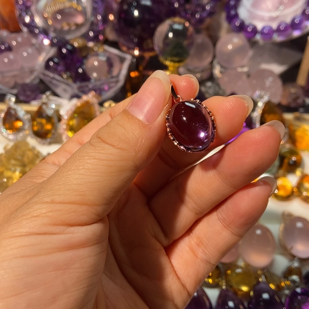 颈饰银S925镶嵌水晶