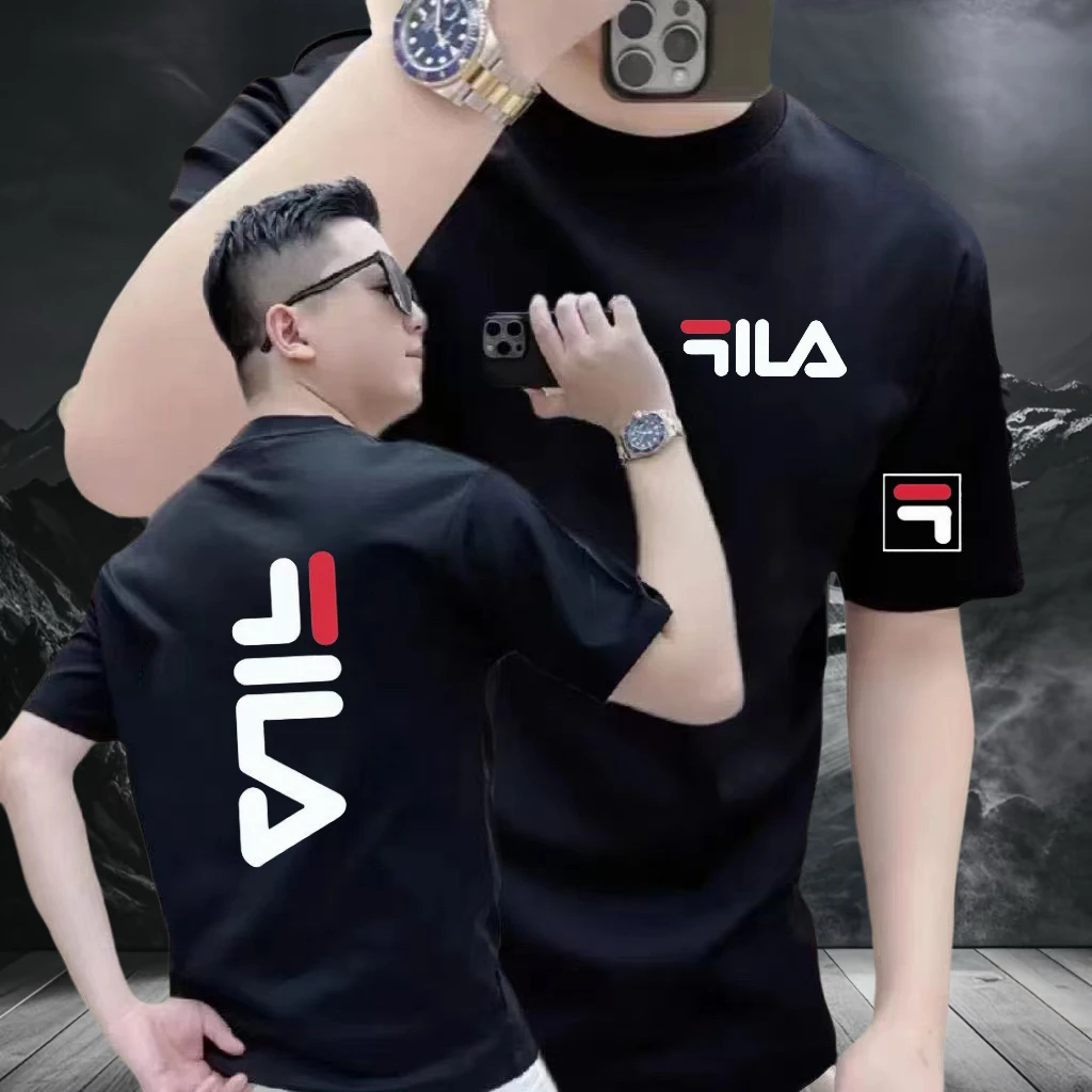 fl美式痞帅重磅纯棉短袖T恤男女同款休闲时尚ins潮牌圆领半袖上衣