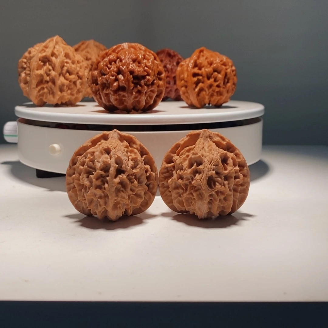 文玩核桃把件  863号-逸捻橙皮苹果园-42尺寸