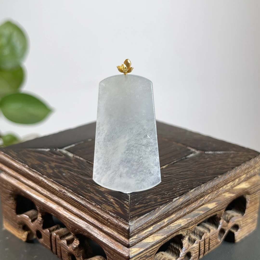 JTB30-42  天然缅甸A货翡翠  18K扣无事牌