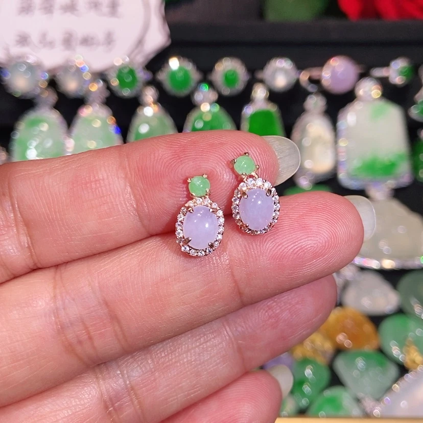 【闪购商品】未镶嵌翡翠耳饰天然翡翠