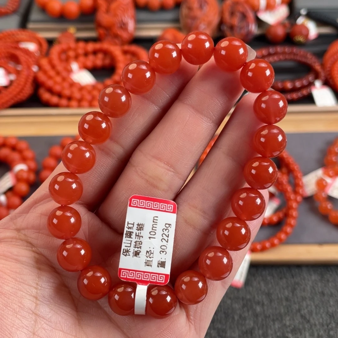 南红玛瑙未镶嵌手链保山南红单圈