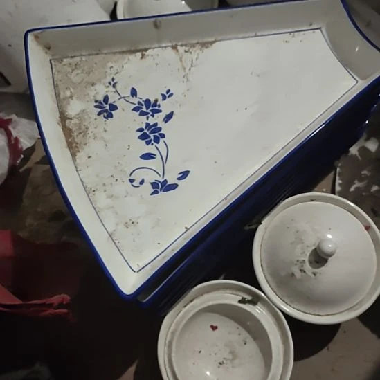 瓷10+1拼盘，青花，