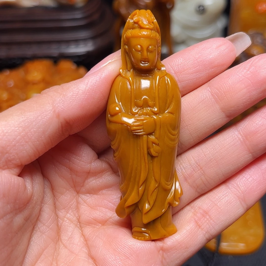 馒***卷田黄石石雕石雕石雕