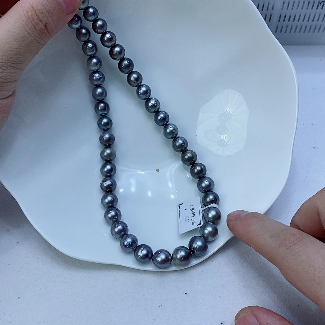 海水珍珠银S925镶嵌颈饰