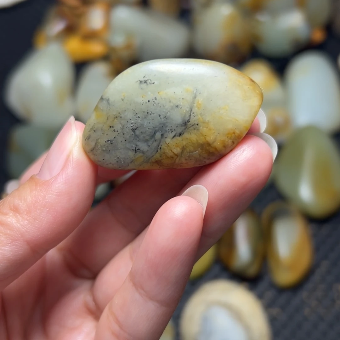 和田玉未镶嵌挂件4