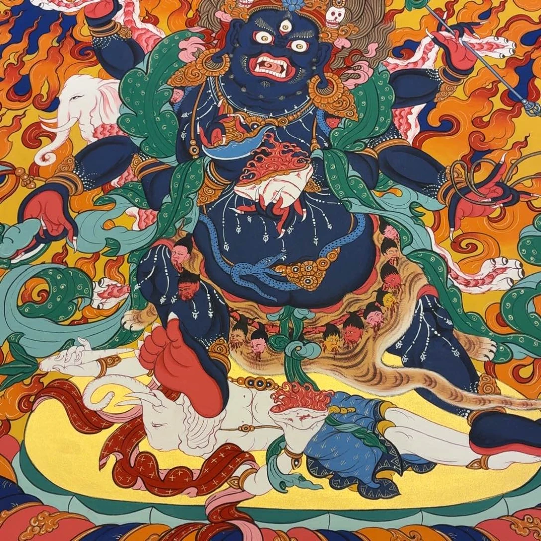 丹***伟吊坠六臂玛哈嘎拉70*46