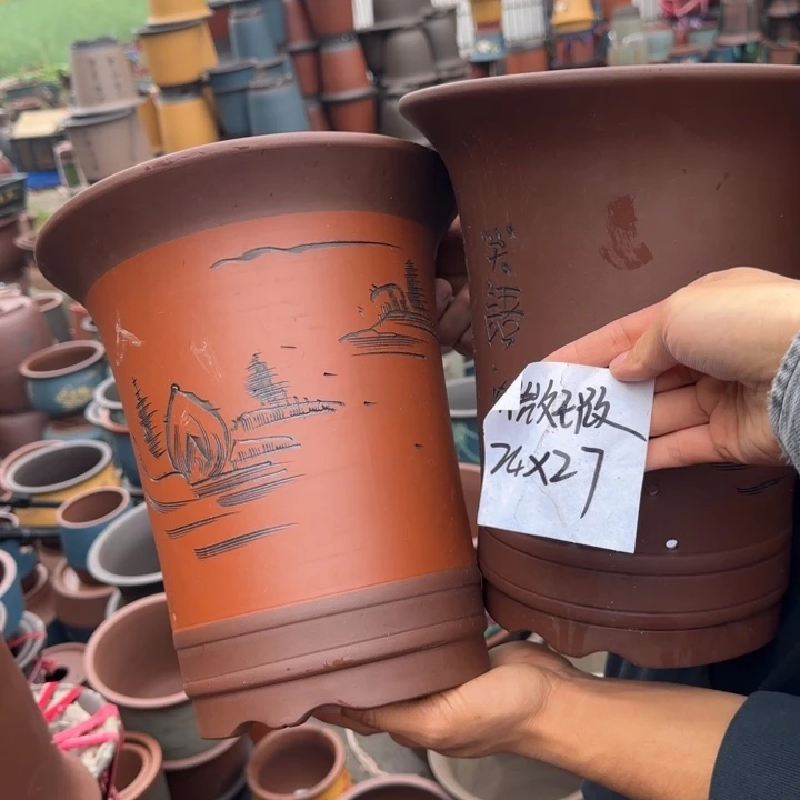 紫砂花盆紫砂花盆