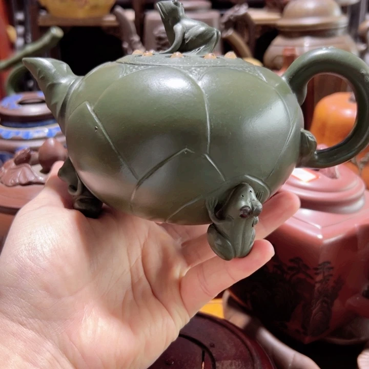 紫砂茶壶紫砂壶收藏起来了！