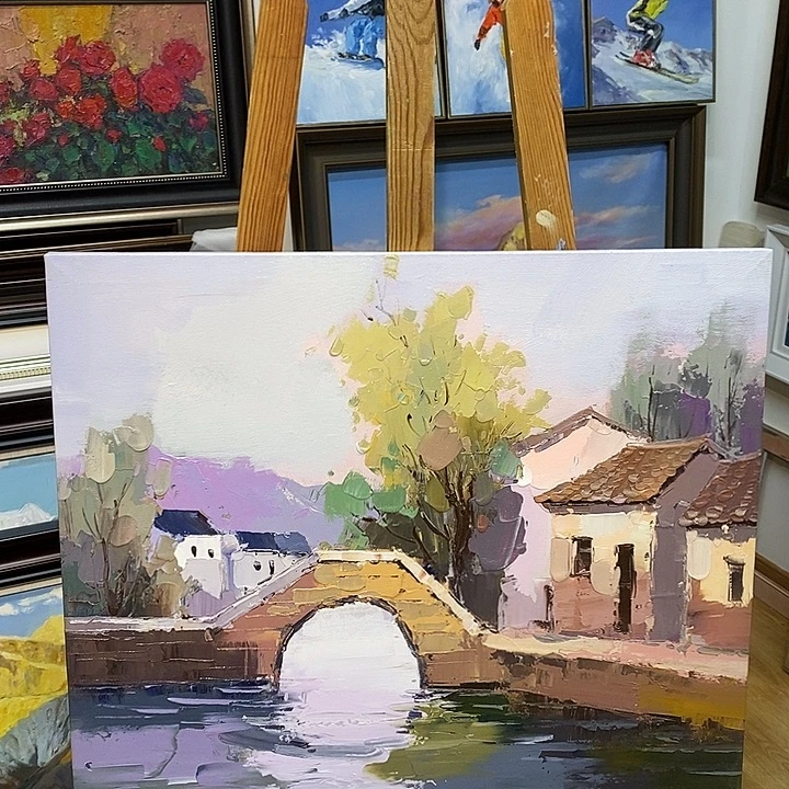 布福利价纯手绘油画50×60cm