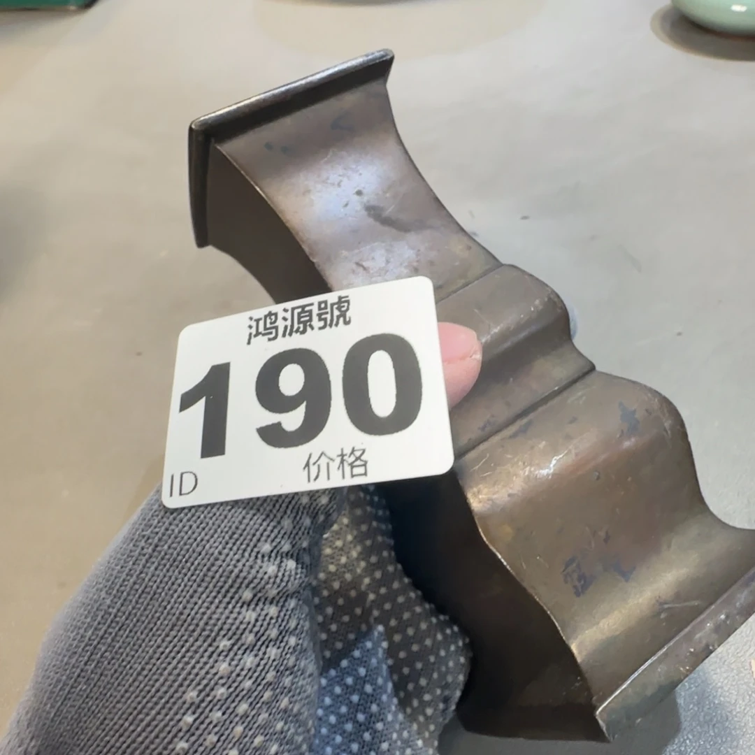 山***叶铜中古美术装饰工艺品