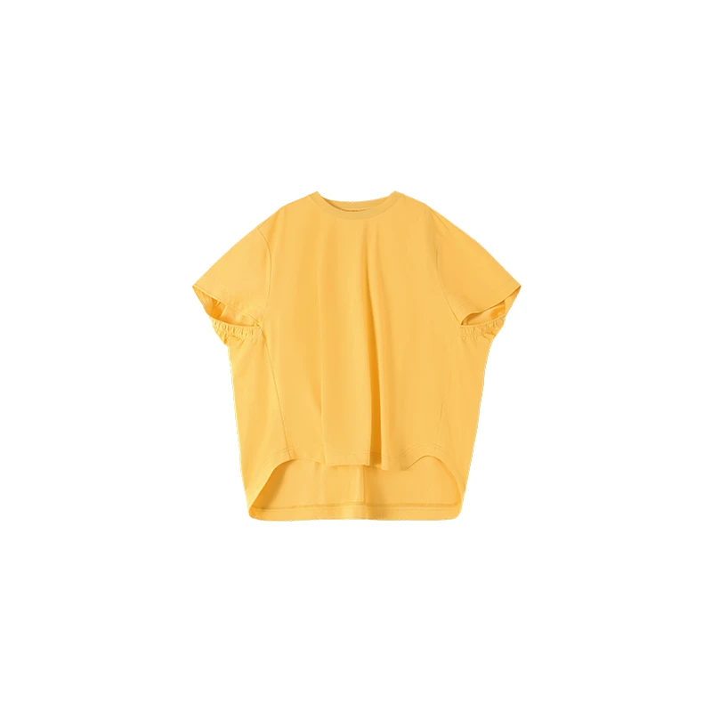 李大琪【极简弧形T】2025新款设计师款宽松舒适短袖圆领半袖T恤