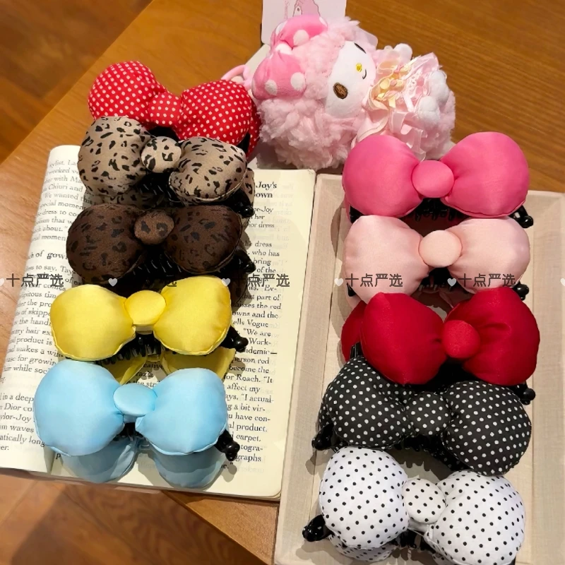 蝴蝶结香蕉夹大合集！后脑勺抓夹发饰高马尾夹盘发高级感小号竖夹