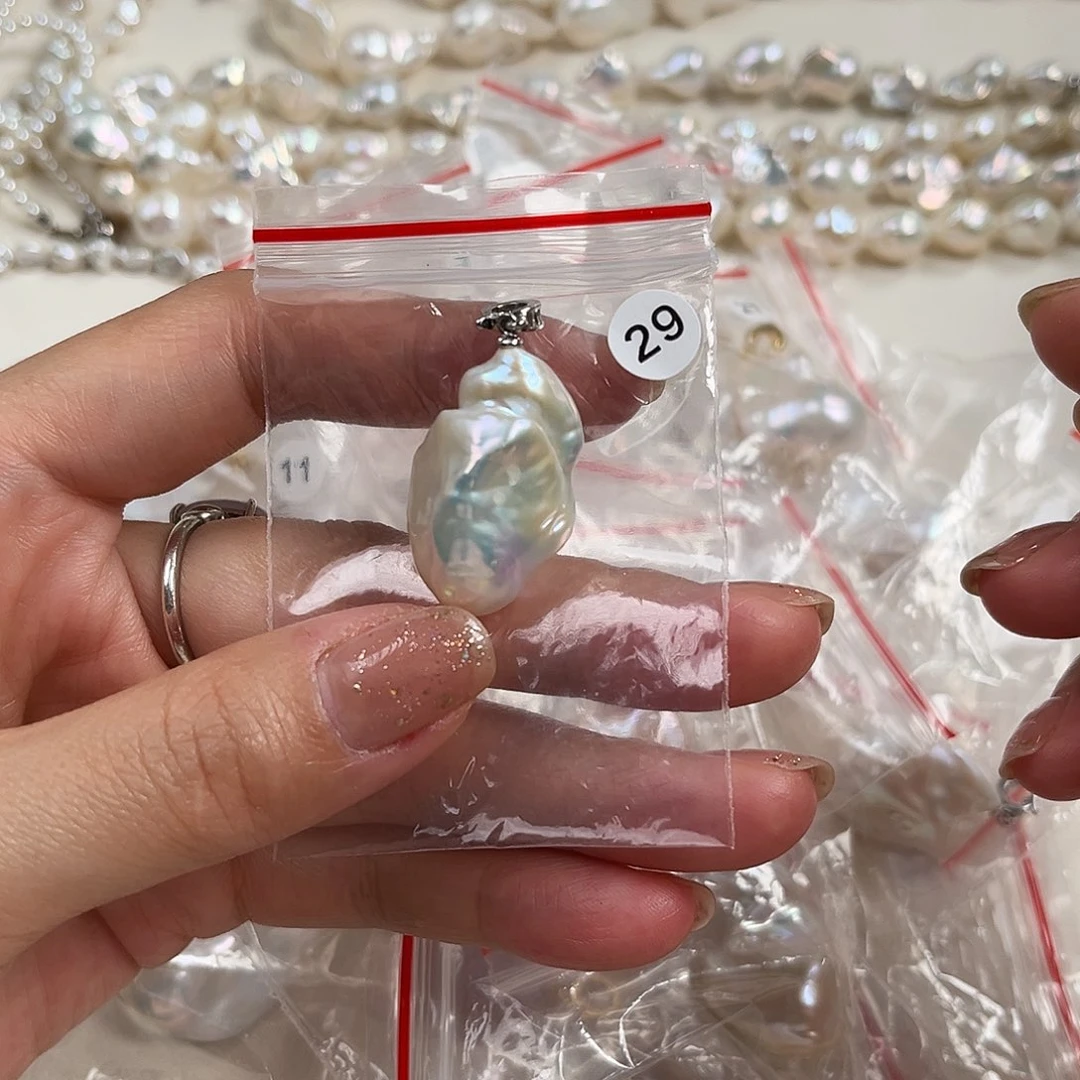 颈饰淡水珍珠银S925镶嵌