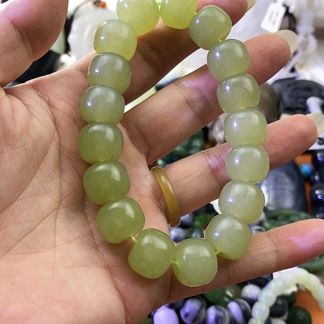 才****和田玉未镶嵌手链